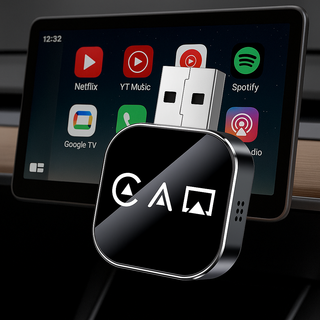 CarPlay Inalámbrico 3 en 1 – Convierte tu coche en un SmartCar en minutos