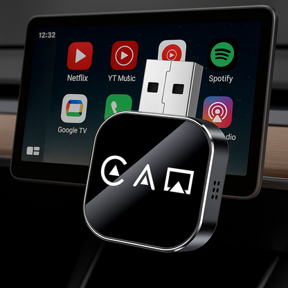 CarPlay Inalámbrico 3 en 1 – Convierte tu coche en un SmartCar en minutos